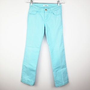 Gianni Versace Blue Aqua Color Straight Jeans